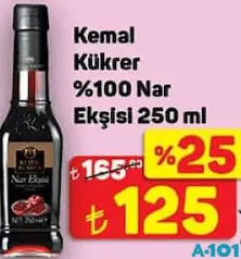 KEMAL KÜKRER %100 NAR EKŞİSİ 250 ML